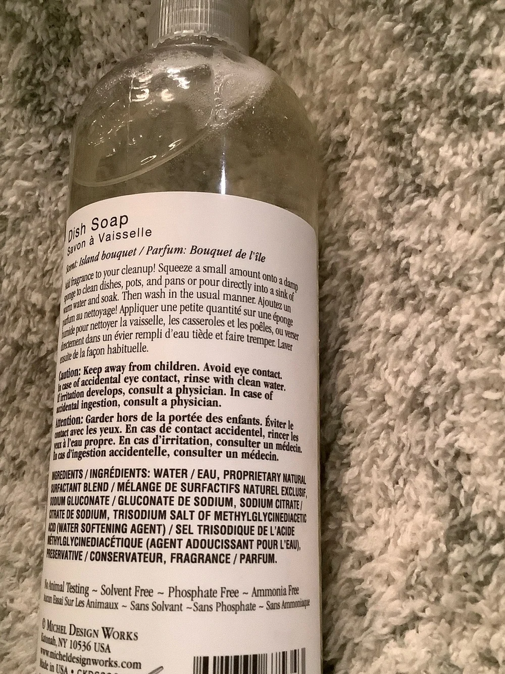 Michel Design Works Palm Breeze Scented dish Soap NWT 16oz